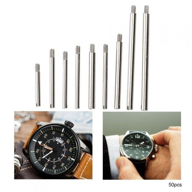 Watch Strap Screw Metal 10 Sizes Watch Band Strap Screw Set Watch Repair Tool Accessories With Storage Box50Pcs Screw Set