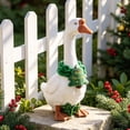 thumbnail image 2 of AZXY Christmas Neck Wrap Collar Porch Goose Outfit, 23‑Inch Goose Clothes, Goose Clothing & Goose Cloth for Cement Plastic Porch Goose Statue, Outdoor Xmas Decor for Front Porch Yard Lawn Garden, 2 of 6