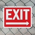 thumbnail image 5 of (2 Pack) Exit Right OSHA ANSI Sign 14 Inch X 10 Inch Indoor / Outdoor Rust-Free Aluminum Metal Signs for Workplace, Workshop, and Construction Site, Made in the USA, 5 of 8