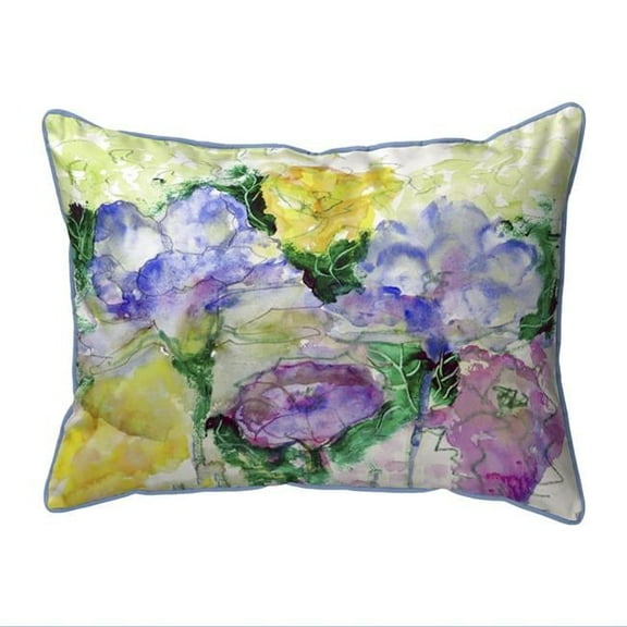 11 x 14 in. Watercolor Garden Small Indoor & Outdoor Pillow