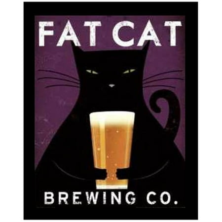 Art For Less Fat Cat Brewing Company By Ryan Fowler Framed Art For Less Fat Cat Brewing Company By Ryan Fowler Framed Vintage Adver