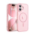 thumbnail image 1 of HAYAN for iPhone 17 Case: [Compatible with Magsafe] Translucent Matte Cases with [Full Camera Protection] [Screen Protector] Military Grade Shockproof Protective Phone Cover - Light Pink, 1 of 1