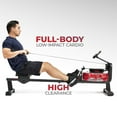 thumbnail image 3 of Sunny Health & Fitness Hydro Compact Water Rowing Machine with 6-Level Water Resistance, Elevated Floor Clearance & Exclusive SunnyFit® App Enhanced Bluetooth Connectivity - SF-RW522073…, 3 of 6