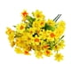 thumbnail image 2 of Flores artificiales de crisantemo para exteriores Arreglo floral sintético de plástico para decoración del hogar y el jardín, 2 of 6