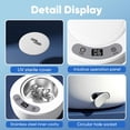 thumbnail image 2 of CSONGAZA Upgraded Ultrasonic Retainer Cleaner Machine, 48kHz – 200ML Dentures, Night Guards, Braces, Aligners, Toothbrush & Jewelry Cleaner, 5 Cleaning Modes, White, 2 of 7