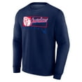 thumbnail image 2 of Men's Fanatics Navy Cleveland Guardians Focus Fleece Pullover Sweatshirt, 2 of 3