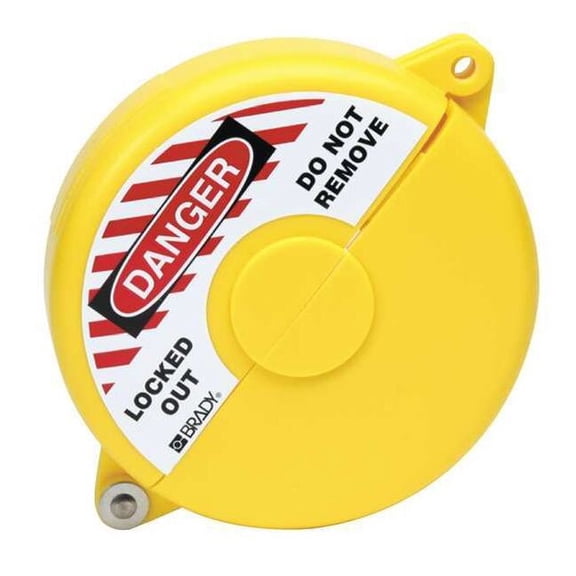 Brady Gate Valve Lockout,Fits Sz 5 to 6-1/2 65592