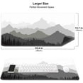 thumbnail image 3 of Mountains Morning Haze, Black and White Large Mouse Pads, Anti-Slip Rubber Base XXL Mouse Pad for Full Desk, 3 of 6