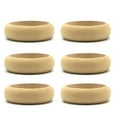 thumbnail image 6 of QUSENLON 6 Pcs Unfinished Natural Wooden Bangle Curved Wood Bracelet for DIY Painting, 6 of 19