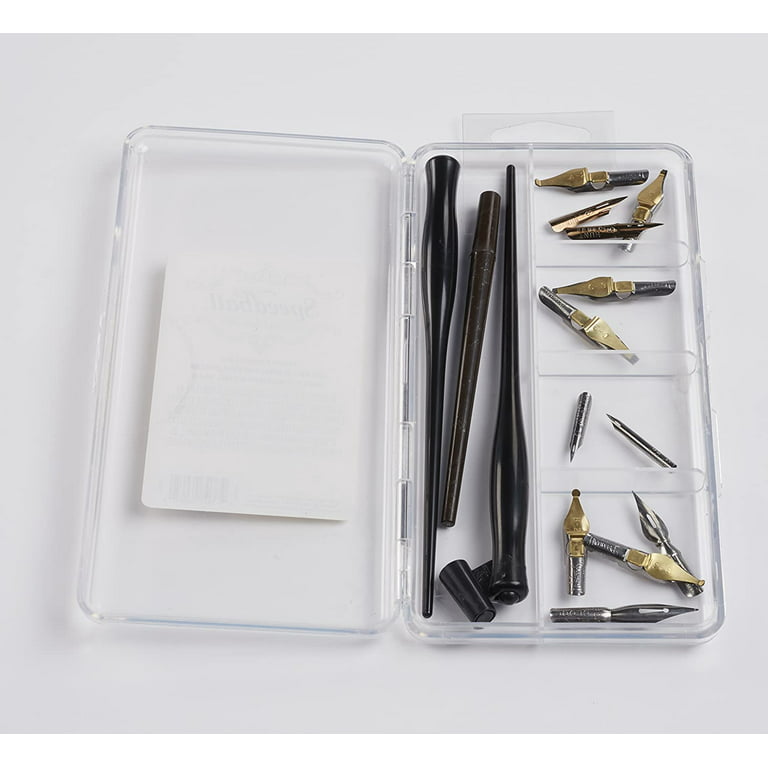 Speedball Drawing and Lettering Set, 17 Piece Dip Pen Set 