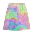 thumbnail image 6 of Tie Dye Marble A-line Skirt St Pastels Abstract Art Streetwear Casual Skirts Modern Mini, 6 of 7
