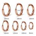 thumbnail image 1 of Pendientes con hebilla para la oreja con forma de anillo redondo de acero de titanio de 2,5 de espesor, con personalidad para hombres y mujeres, 1 of 2