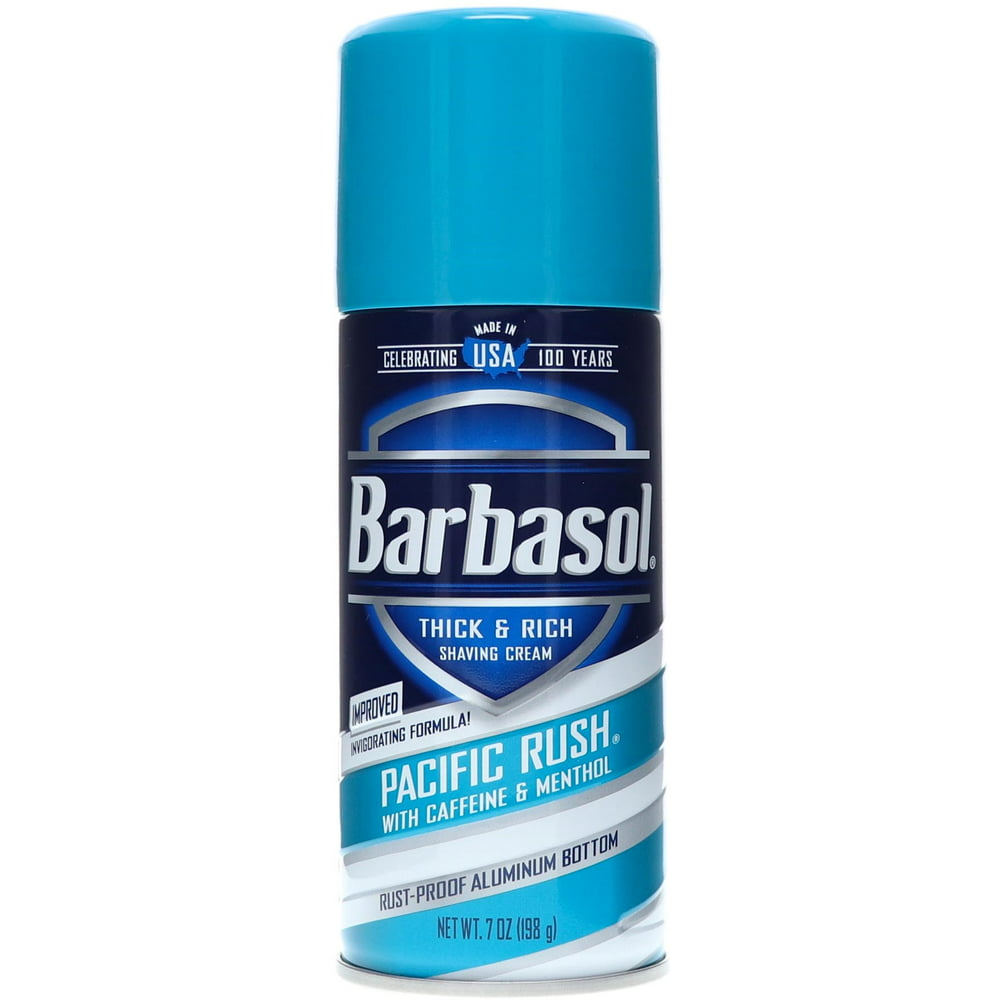 Barbasol Pacific Rush with Caffeine and Menthol Thick & Rich Shaving ...