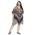 thumbnail image 2 of Oussum Women Tunic Dress Short 3/4 Sleeves Caftan for Ladies Casual Dresses, 2 of 8