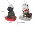 thumbnail image 2 of Christman Resin Dog Decor - Set of 2, 2 of 3