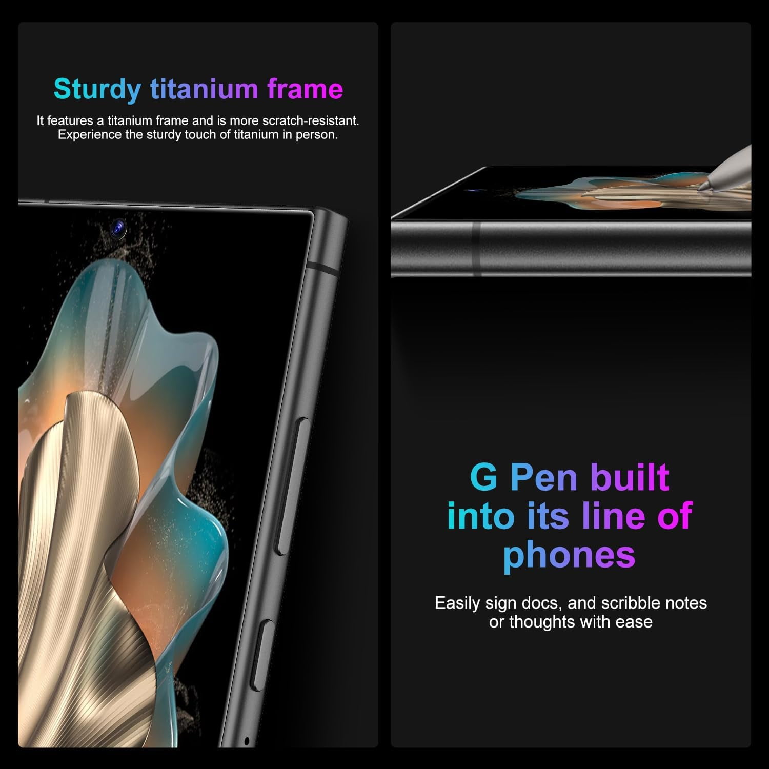 24 Ultra,5G Unlocked Cell Phone,8+256GB Memory Android Phone, 120Hz, 108MP Zoom Camera, Android 14 Smartphone, Built-in G Pen, 6.8 HD Screen,6800mAh Battery Life, Dual SIM/Face ID/GPS
