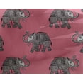 thumbnail image 4 of oneOone Georgette Viscose Fabric Elephant Block Printed Fabric 1 Yard 42 Inch Wide, 4 of 4