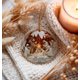 thumbnail image 3 of Adorno navideño de vitral para árbol de Navidad | Recuerdo redondo de cerámica para el árbol o para exhibir en el hogar | Cinta dorada para colgar | Decoración festiva para interiores, 3 of 5