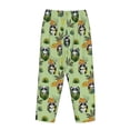thumbnail image 3 of Lsque Cute Panda Bear In Greenery Forest Print Women's Pajama Pants, Lounge Pant - Comfortable Home Wear,Elastic Waistband, Stylish Design-XX-Large, 3 of 9
