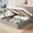 Beige, variant on Frostbloom Modern Linen Upholstered King Bed with 3-Panel Wingless Headboard, Lift Up Storage Frame, No Box Spring Needed, Black
