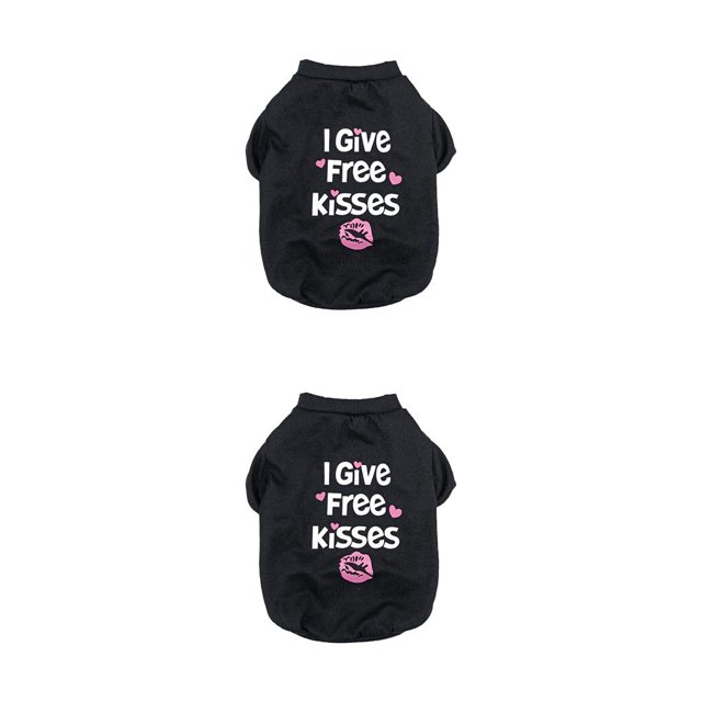 Greeniant Ropa para Mascotas Abrigos Chaqueta para Perros Multicolor Llamativo Lavable Multi-tamaño Cachorro Jersey Chaleco Negro XS 2piezas