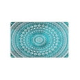 thumbnail image 6 of JML Non-Slip MicrofiberFabric & Rubber Doormat - Soft Entryway Rug for Home/Office (16"x24") - Easy Clean Door Mat for Indoor/Outdoor Use, Teal Mandala Design, 6 of 6