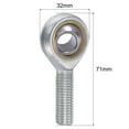 thumbnail image 2 of SA12TK POSA12 Spherical Rod End Bearing 12mm Bore Self-lubricated Joint Bearing M12x1.75 Left Hand Male Thread, 2 of 6