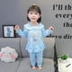 thumbnail image 1 of Pijamas de Frozen para niñas, conjunto de ropa de manga larga con dibujos animados de Anna y Elsa, ropa de dormir informal para el hogar, traje de camisón, 1 of 4