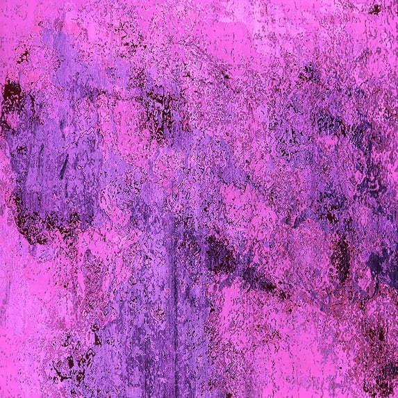 Ahgly Company Indoor Square Oriental Pink Industrial Area Rugs, 6' Square