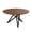Walnut, variant on White Wood Lacquer Dining Table with brushed Gray Stainless Steel Legs