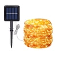 thumbnail image 3 of Cadena de luces LED de alambre de cobre solar para exteriores, resistente al agua, decoración de ambiente navideño, pequeñas luces de colores, cinturón de luces intermitentes, 3 of 4