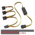 thumbnail image 4 of Motherboard CPU 4-Pin to Hard Drive Cable CPU 4PIN to SATA Hard Drive Power Supply Cable 12V to SATA, 4 of 5