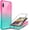 Gitter Pink/Aqua, variant on Nagebee Case for LG K22, LG K22 Plus, LG K32 with [Built-in Screen Protector], Full-Body Shockproof Protective Bumper Cover, Support Wireless Charging, Impact Resist Durable Case (Plum)