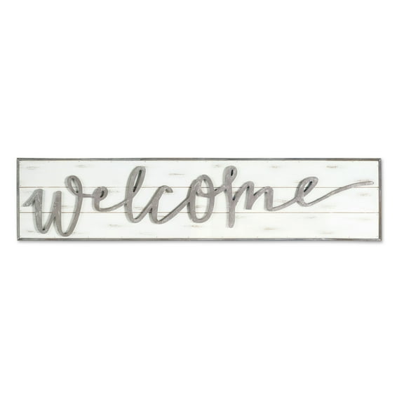 Home Decorative Welcome Sign 48" X 11.25"H Wood, Mdf
