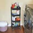 thumbnail image 6 of 4-Tier Metal Rolling Utility Storage Cart, Multipurpose Organization, 6 of 9