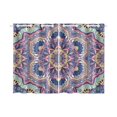 thumbnail image 2 of CADecor Mandala Window Treatment Panel Curtains Window Curtain Kitchen Curtain,Two Piece 26x39 Inches, 2 of 4