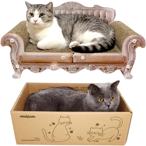 Sofá Cat Scratcher Bed miwoowim Kitty con caja para rascar y almohadilla