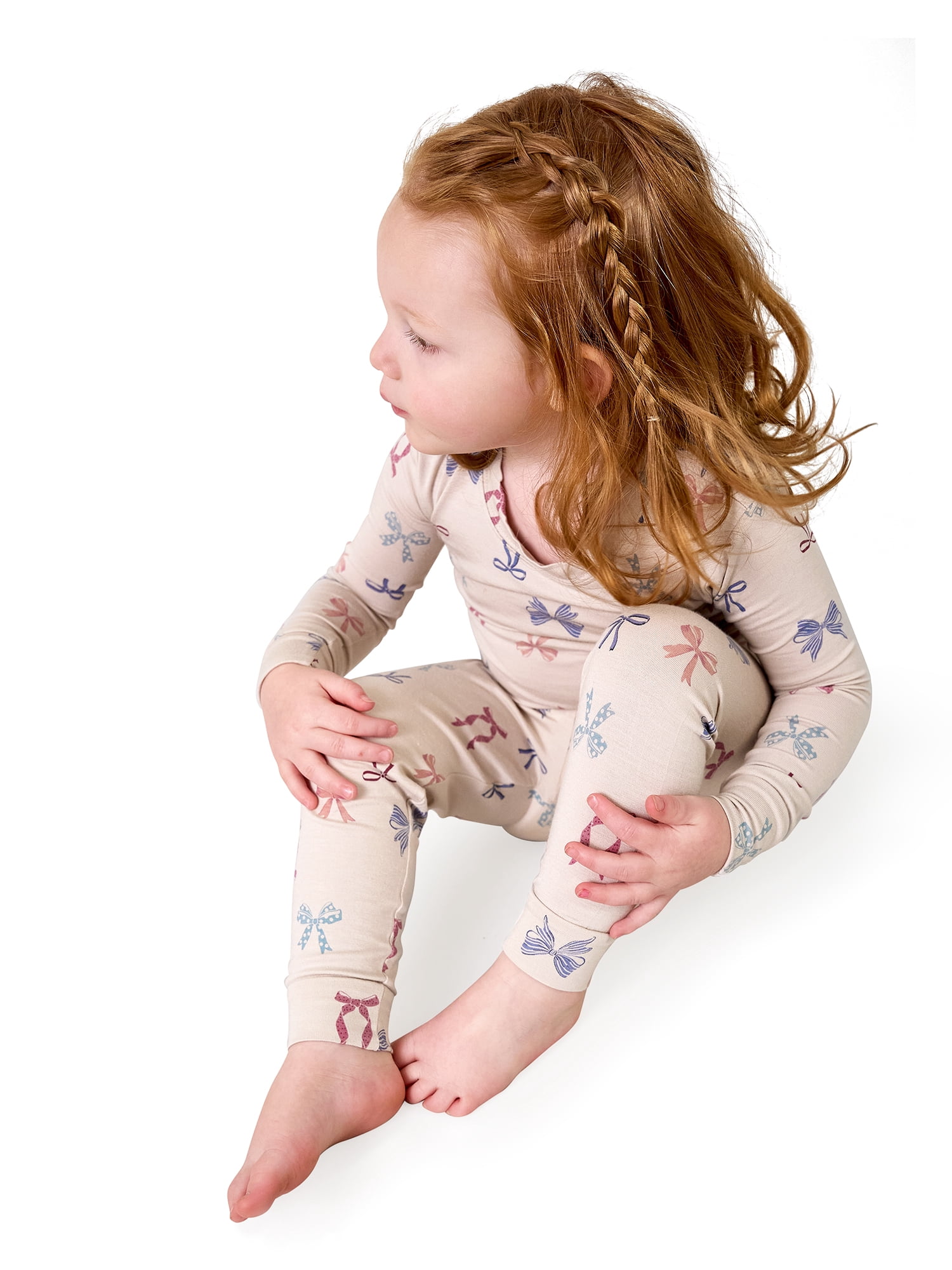 Modern Moments by Gerber Neutral Viscose 2-Piece Pajama Set, Sizes 12 Months - 5T