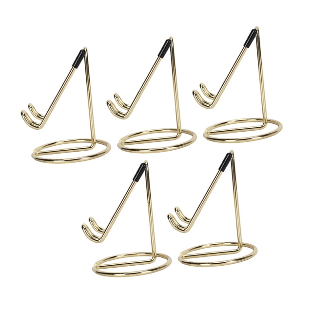 Soporte De Metal Para Teléfono Móvil De Escritorio, Moldura Dorada De Una Línea, Soporte Delgado Decorativo Para Teléfono Móvil De 5 Piezas Para El Hogar
