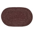 thumbnail image 3 of Better Trends 30" x 50" Oval Braided Rug 100% Polyester Durable and Stain Resistant Reversible Indoor Area Utility Rug, Chenille Tweed Collection - Burgundy & Mauve, 3 of 5