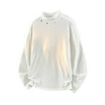 thumbnail image 4 of Awdenio Shirts for Men Mock Turtleneck Long Sleeve Shirts Thermal Pullover Tops Casual Basic Knitted Undershirt, 4 of 5