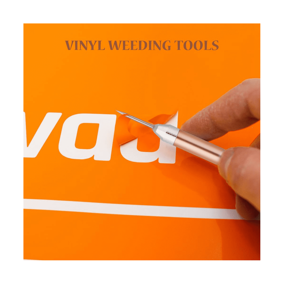 2pcs LED Weeding Tools for Vinyl: Lighted Weeding Pen with Pin & Hook for Removing Tiny Vinyl Paper/Iron Projects Cuts, Men's, Size: One size, Gold