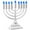 Silver, variant on Zion Judaica 9" LED Hanukkah Menorah Silver Powered by Batteries or USB Type C Cable Flameless Chanukkah Candleholder USB Electric Minorah Bulbs Chanukah Decoration Lights Hanukkiah