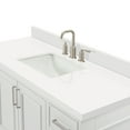 thumbnail image 5 of Ariel Stafford 55 Inch Single Rectangle Sink Vanity With White Quartz Countertop W/1.5" Edge In White, 5 of 11