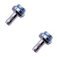 thumbnail image 1 of Wisewang 6 PCS Water Cooling Two-Touch Fitting G1/4 Thread Barb Connector for PC Water Cooling System Accessory for Tube Barb Fitting No.03 2Set, 1 of 6