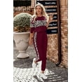 thumbnail image 5 of PRETTYGARDEN Women's Color Block 2 Piece Tracksuit Crewneck Long Sleeve Tops Long Sweatpants Outfits Lounge Sets, 5 of 8
