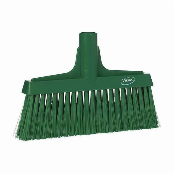 Remco 1 1/2 x 9 1/2 in Sweep Face Broom Head, Soft, Synthetic, Green 31042