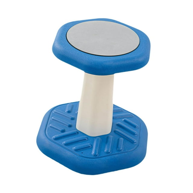 Taburete oscilante para niños, silla oscilante para preescolares, asiento de taburete flexible, alto azul