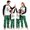 style 11, variant on NIPAXO Family Matching Christmas Pajamas Set Long Sleeve Raglan Top and Red Buffalo Plaid Pants Holiday Sleepwear for Dad Mom Kids