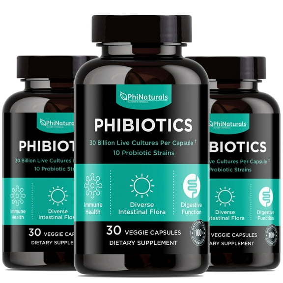 Probiotic (Pack of 3) Supplement by Phi Naturals